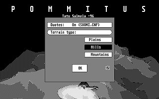 Pommitus atari screenshot
